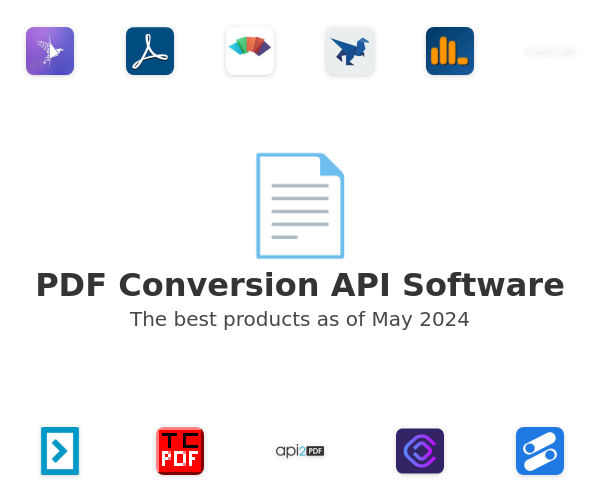 PDF Conversion API Software