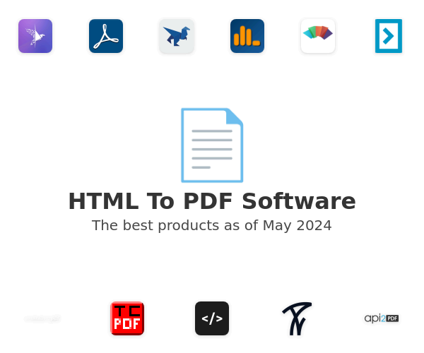 HTML To PDF Software