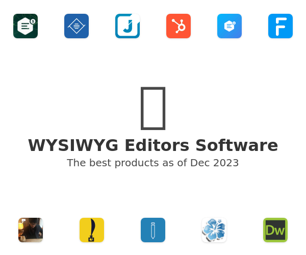 WYSIWYG Editors Software