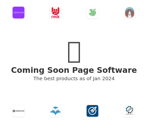 Coming Soon Page Software