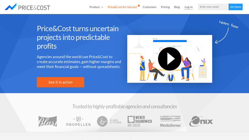 PriceCost Landing Page