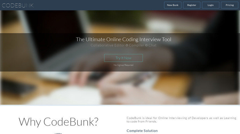 codebunk Landing Page