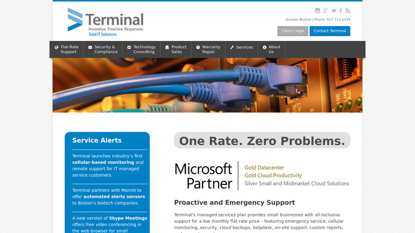 terminal Landing Page