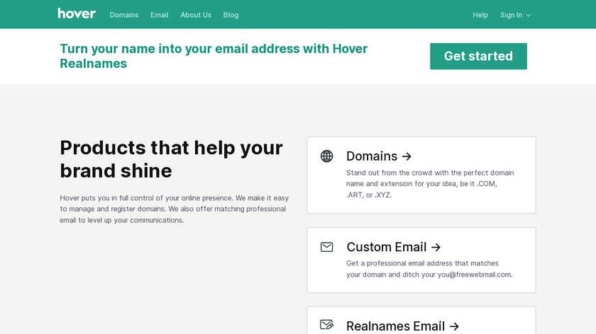 Hover Landing Page