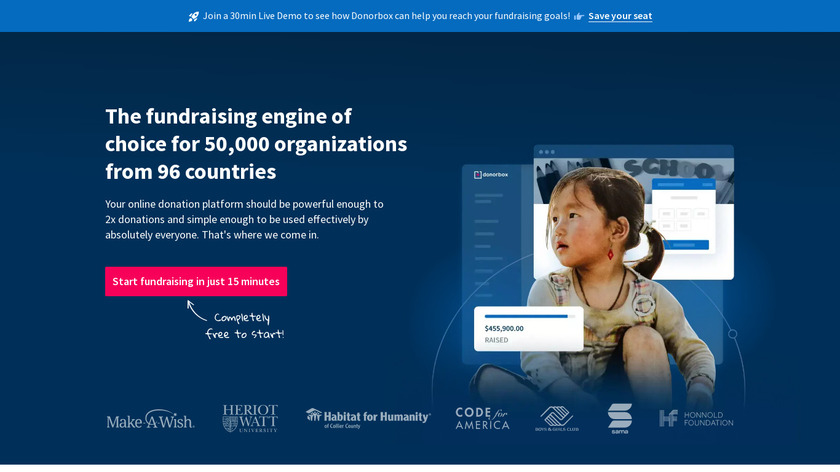 Donorbox Landing Page