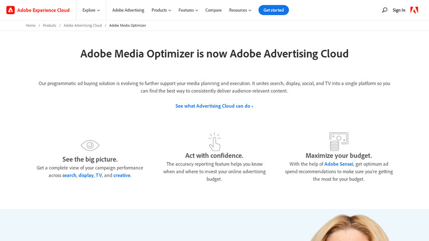 Adobe Media Optimizer Landing Page