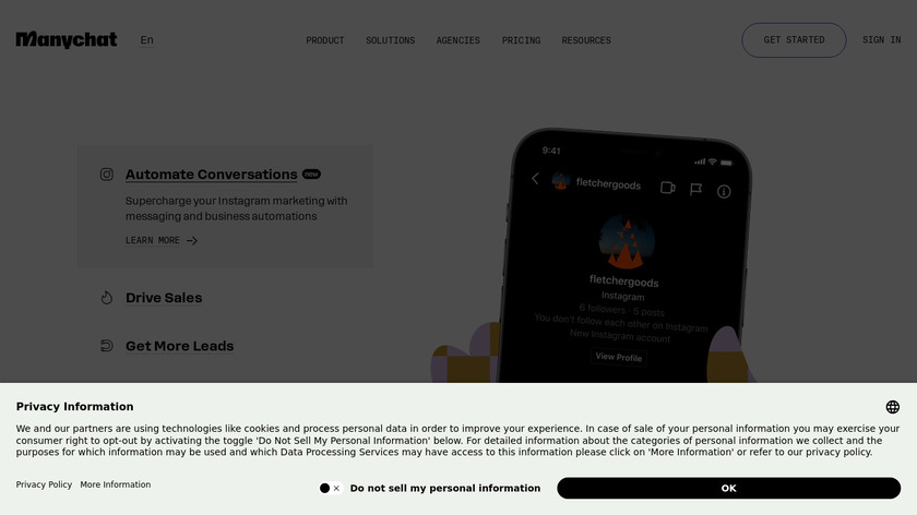 ManyChat Landing Page