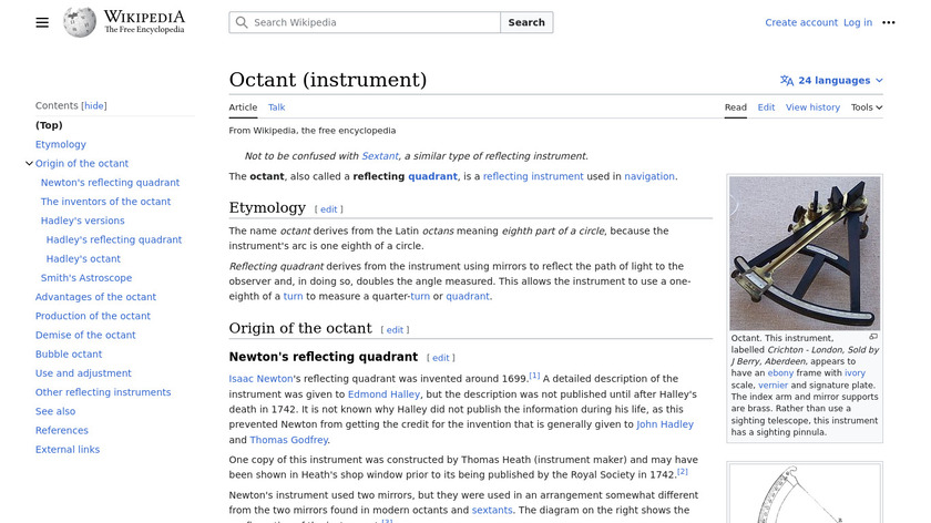 Octant Landing Page