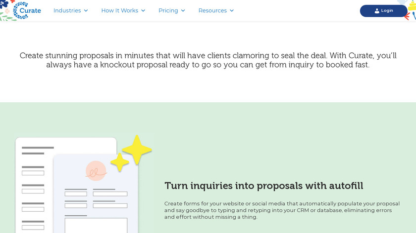 Curate Proposals Landing Page