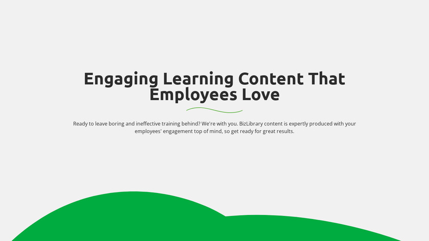 BizLIbrary Content Library Landing Page