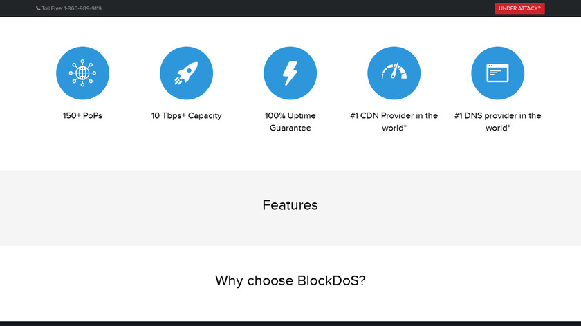 BlockDoS Landing Page
