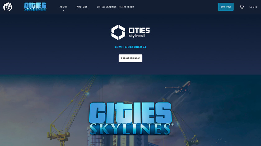 Cities: Skylines Landing Page