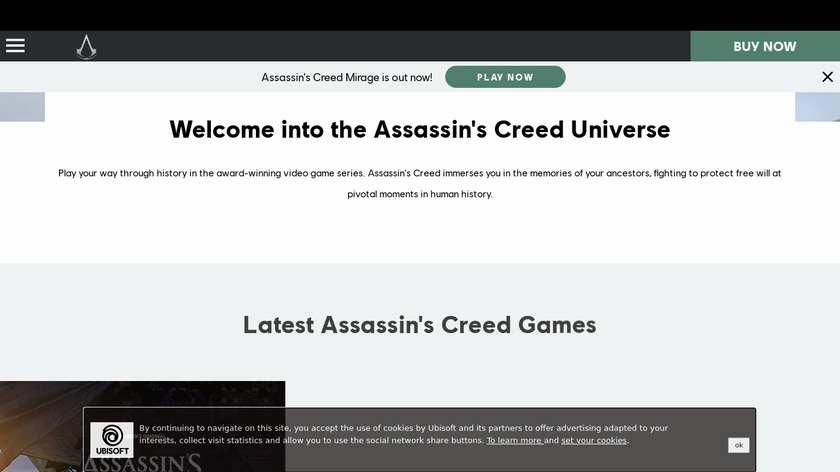 Assassin’s Creed Landing Page