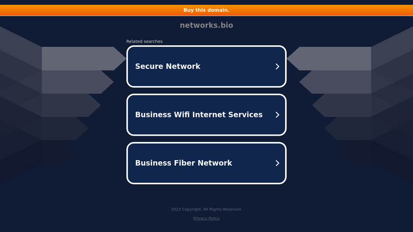 Networks.bio Landing Page