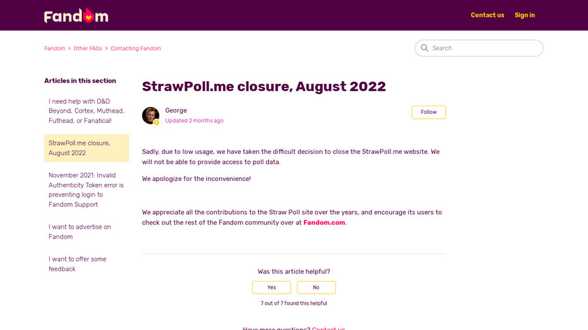 StrawPoll.me Landing Page