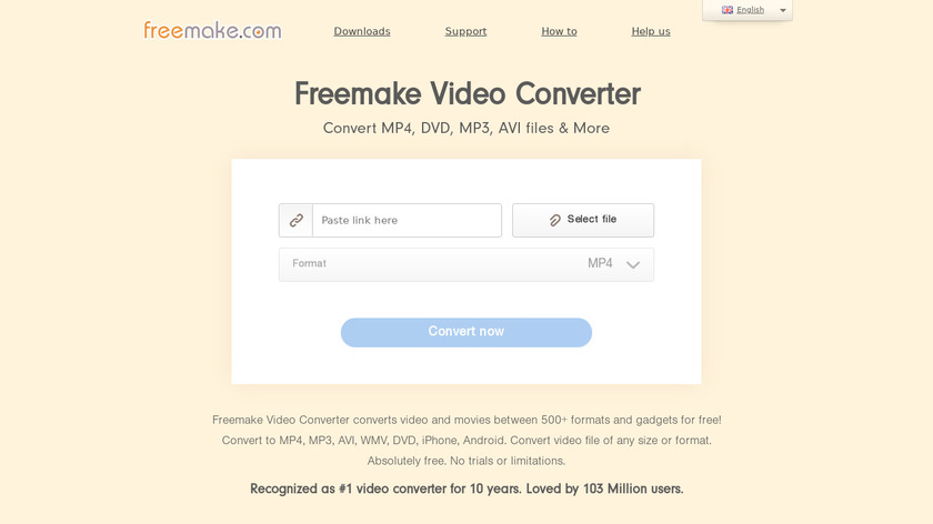 Freemake Video Converter Landing Page