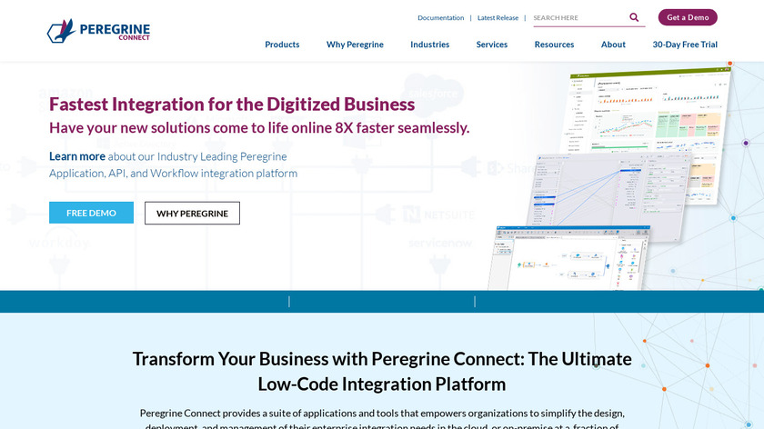 Peregrine Connect Landing Page