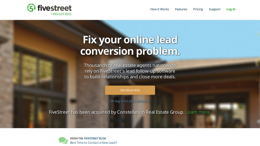 FiveStreet Landing Page