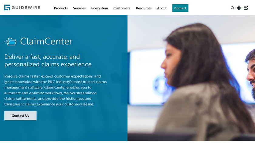 ClaimCenter Landing Page