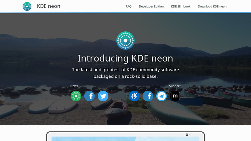 KDE neon Landing Page