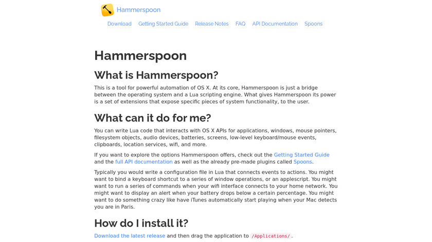 Hammerspoon Landing Page