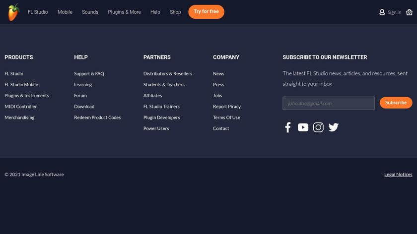 FL Studio Landing Page