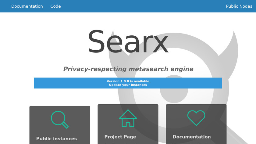 Searx Landing Page