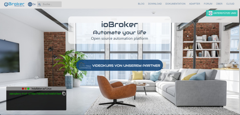 ioBroker Landing Page