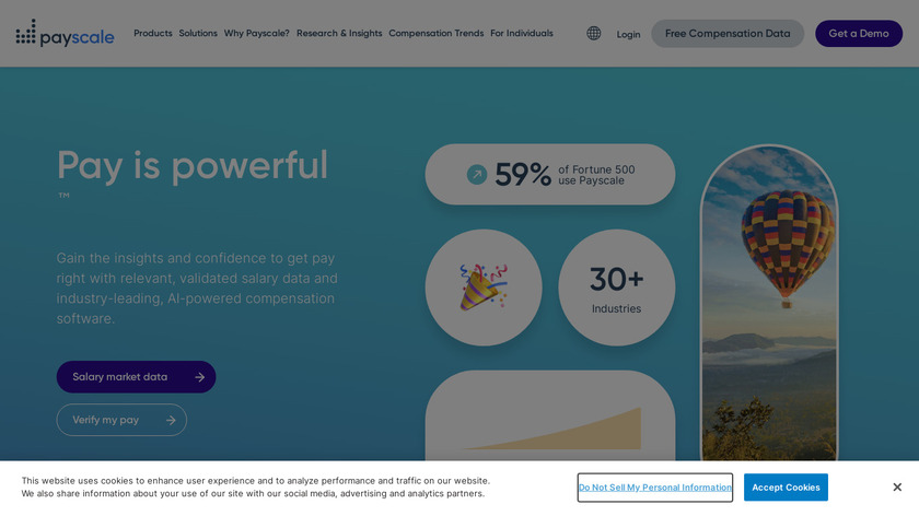 PayScale Landing Page