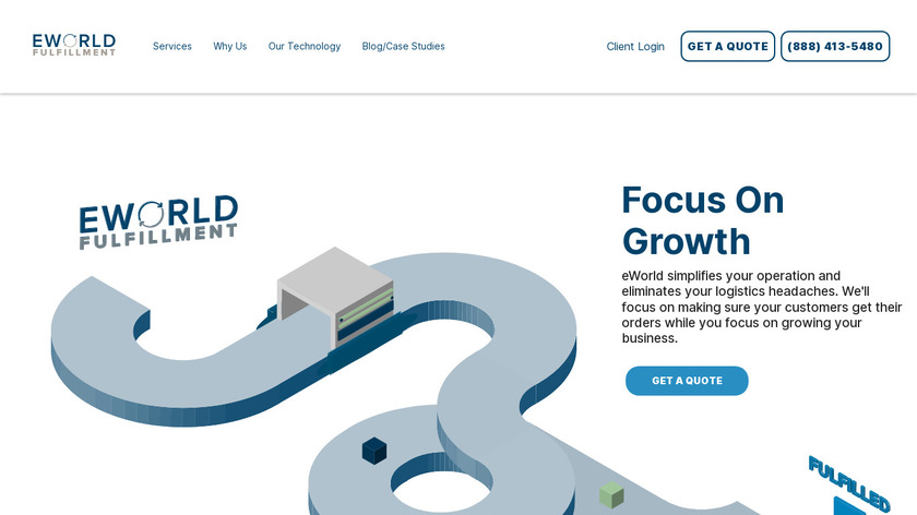 eWorld Fulfillment Landing Page