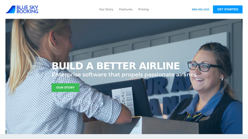 Blue Sky Booking Landing Page