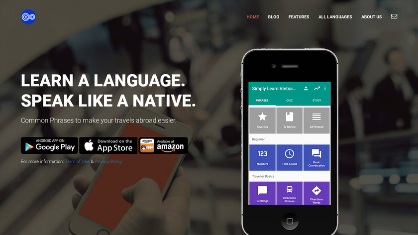 Simply Learn Languages Landing Page