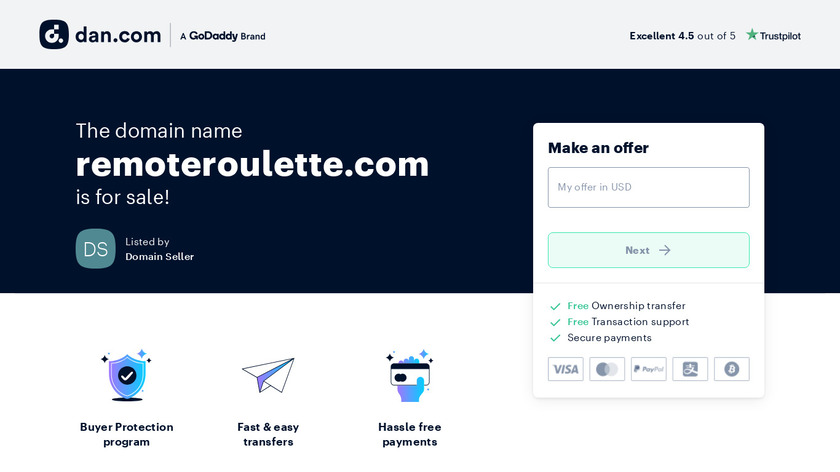 Remote Roulette Landing Page