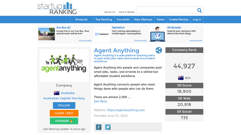 Agent Anything Landing Page