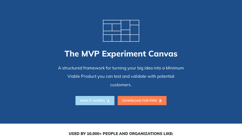 MVP Experiment Canvas Landing Page