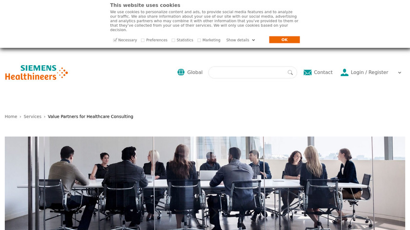 Siemens Healthineers Healthcare Consulting Services Landing Page