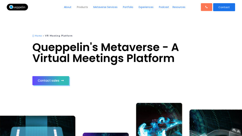 GatherinVR by Queppelin Landing Page