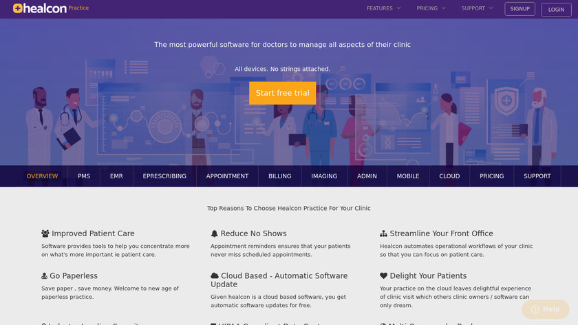 Healcon Practice Landing Page