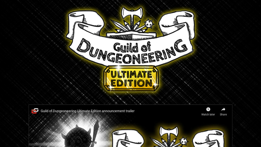 Guild of Dungeoneering Landing Page