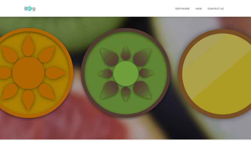Fruity Web Browser Landing Page