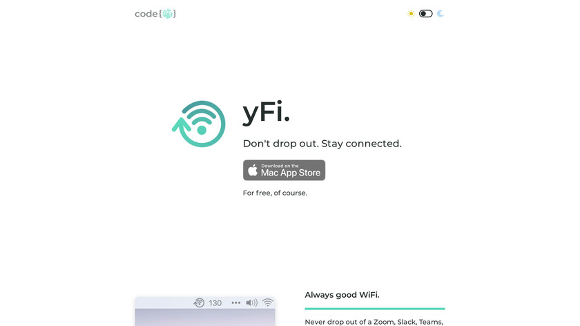 yFi Landing Page