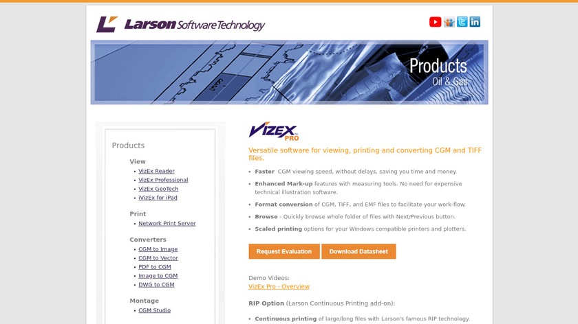 VizEx Professional Landing Page