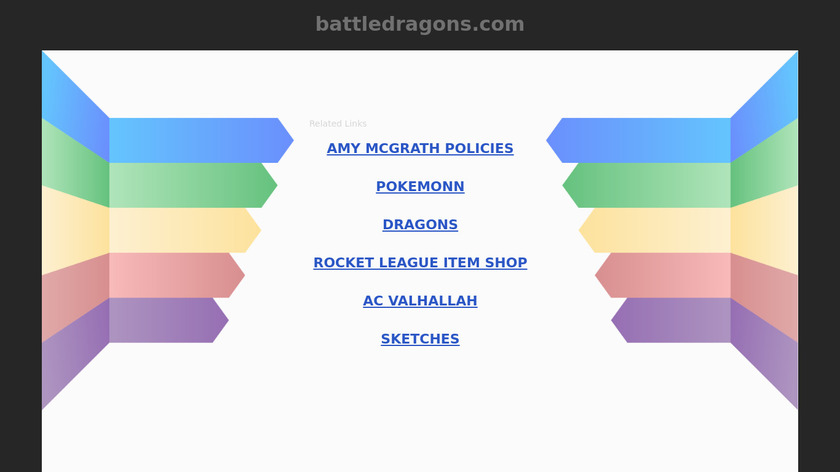 Battle Dragons Landing Page