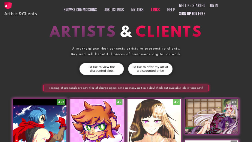 VS Artists&Clients compare