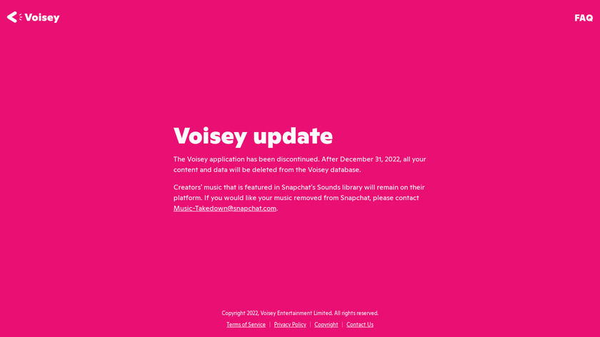 Voisey Landing Page