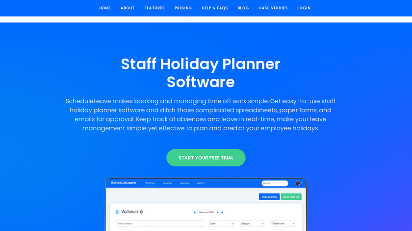 ScheduleLeave Landing Page