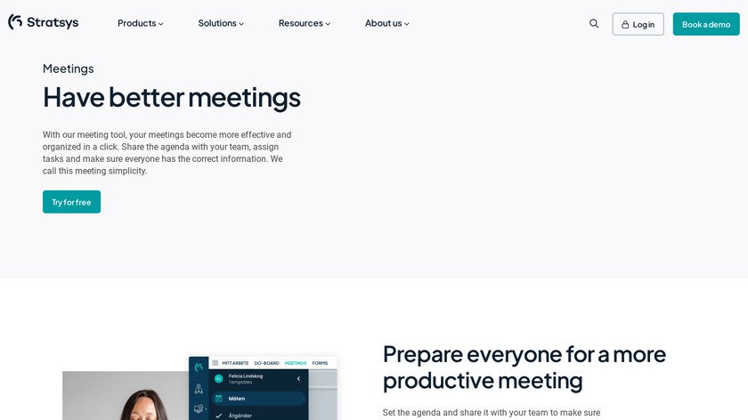 Stratsys Meetings Landing Page