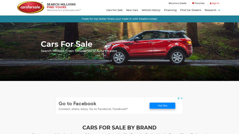 Carsforsale.com Landing Page