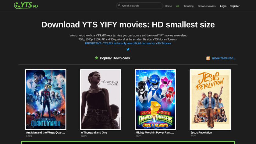  VS YIFY Browser - compare differences & reviews?
