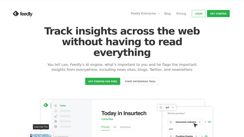 Feedly Landing Page